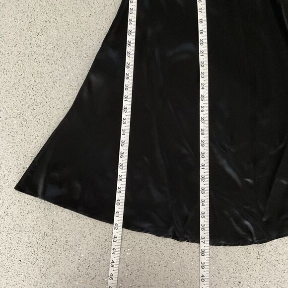 Black Slip Dress L Black Spaghetti Strap - Picture 7 of 12